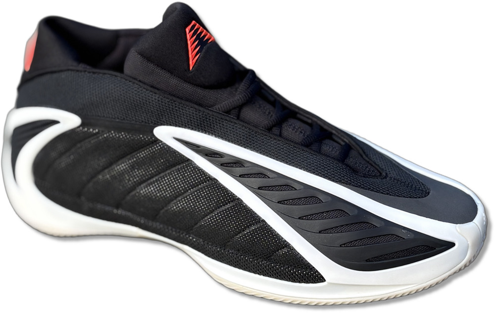 Adidas Anthony Edwards 2 Men's Size 9.5 Basketball Shoes, Black White Red JS3508